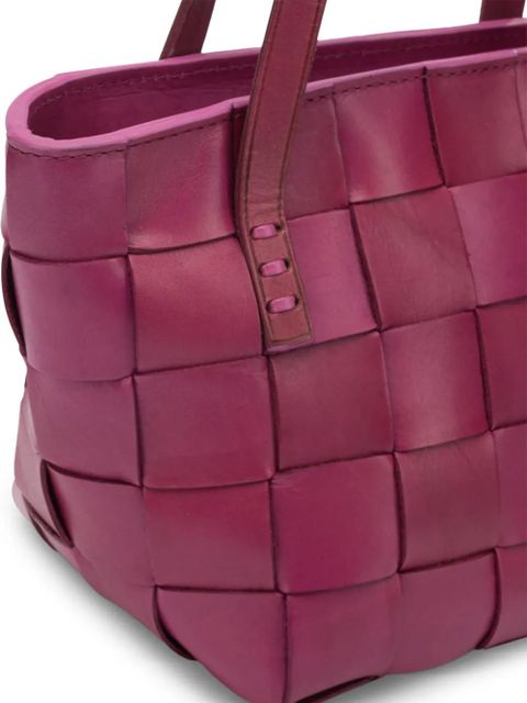 DRAGON DIFFUSION woven leather tote bag - Pink - zdjęcie produktu nr 2
