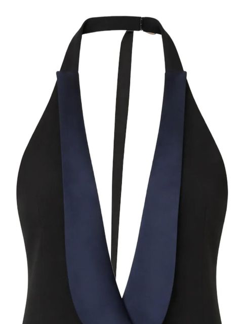 Christopher Esber halterneck pocket vest - Black - zdjęcie produktu nr 2