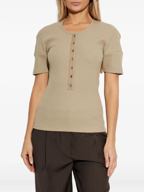 LEMAIRE ribbed T-shirt - Neutrals - zdjęcie produktu nr 2
