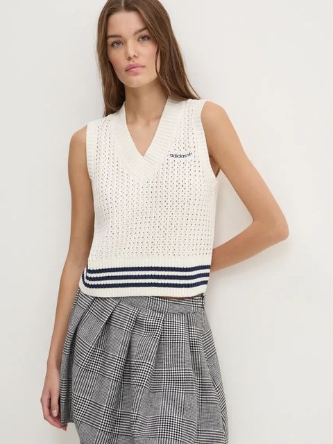 adidas Originals kamizelka Knit Vest kolor beżowy IX1037 - zdjęcie produktu nr 1