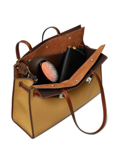 Tory Burch Lee Radziwill canvas tote - Neutrals