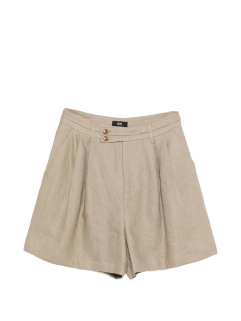 Eleh button pleated shorts - Neutrals - zdjęcie produktu nr 1