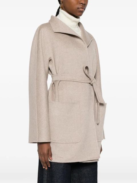 Max Mara patch-pocket belted coat - Neutrals