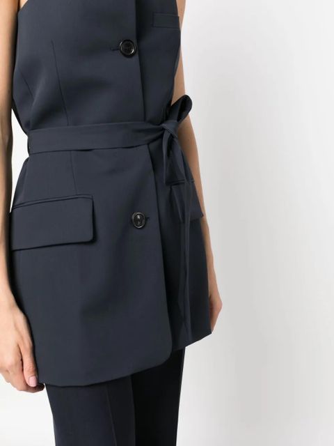 OUR LEGACY off-shoulder suit top - Blue