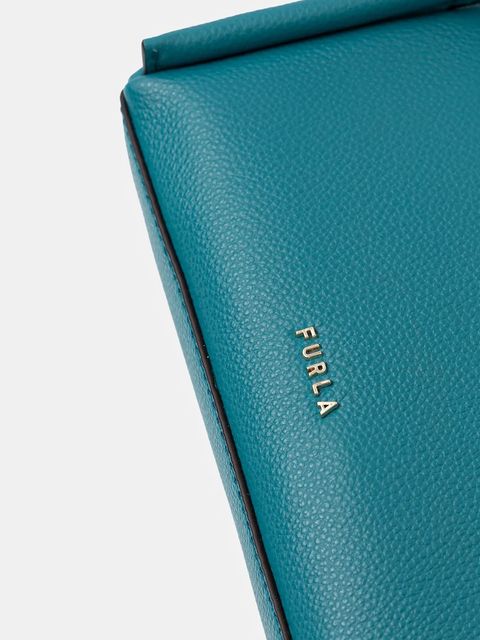 Furla torebka skórzana Nicole Mini Boston Bag kolor zielony WE00893 BX4296 4487S