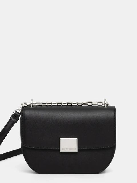 Karl Lagerfeld torebka skórzana kolor czarny A1W30445 - zdjęcie produktu nr 1