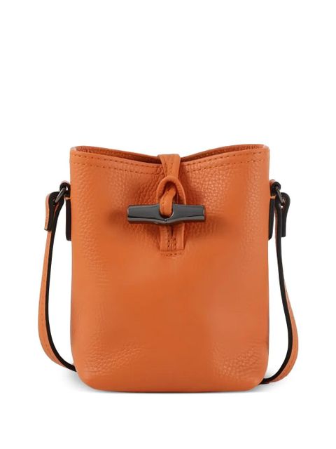 Longchamp Le Roseau leather shoulder bag - Orange - zdjęcie produktu nr 1