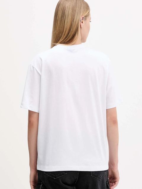 Karl Lagerfeld Jeans t-shirt bawełniany damski kolor biały A4W17003