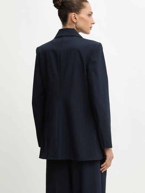 Stine Goya marynarka kolor granatowy jednorzędowa wzorzysta SG-AW25-J060-2435