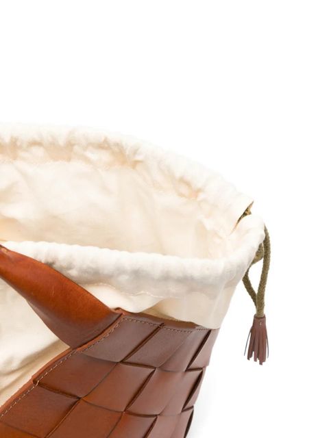 DRAGON DIFFUSION intreccio hobo backpack - Brown