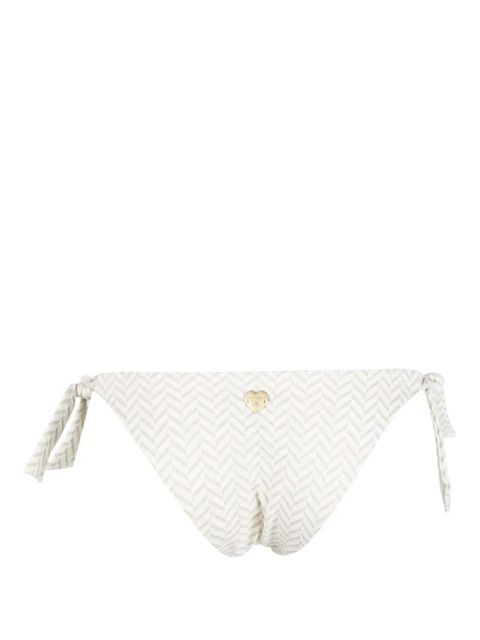 TWINSET herringbone-pattern bikini bottoms - White - zdjęcie produktu nr 2