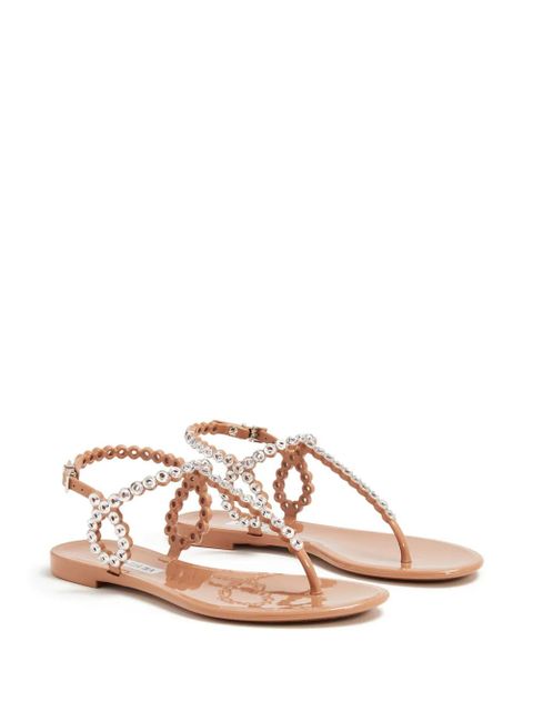 Aquazzura Almost Bare crystal-embellished sandals - Pink - zdjęcie produktu nr 2
