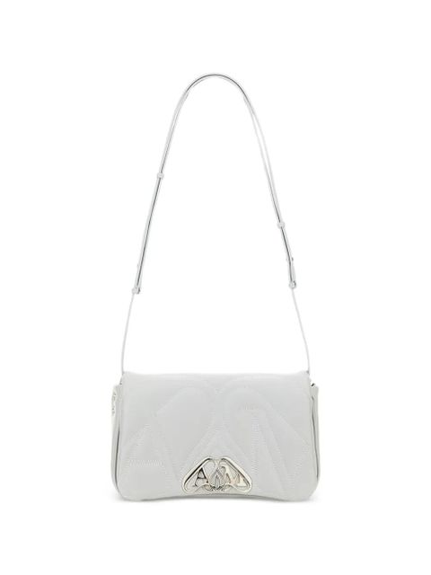 Alexander McQueen logo chain shoulder bag - Grey