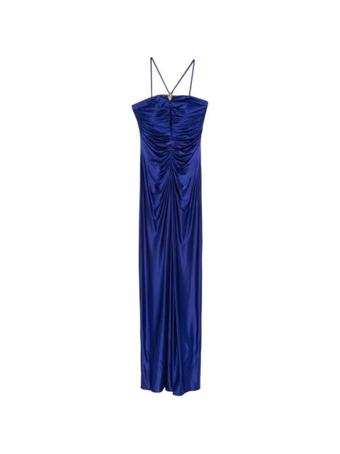 Max Mara Oggetti ruched square-neck maxi dress - Blue - zdjęcie produktu nr 1