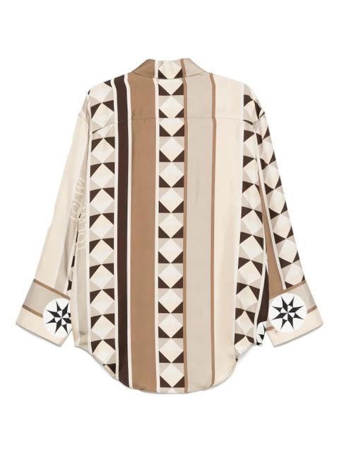 LOEWE abstract-print silk shirt - Neutrals - zdjęcie produktu nr 2