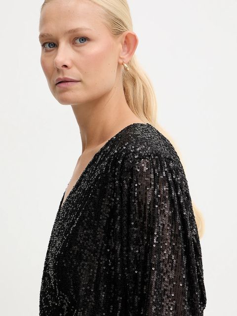 BOSS Orange sukienka kolor czarny mini rozkloszowana 50548326