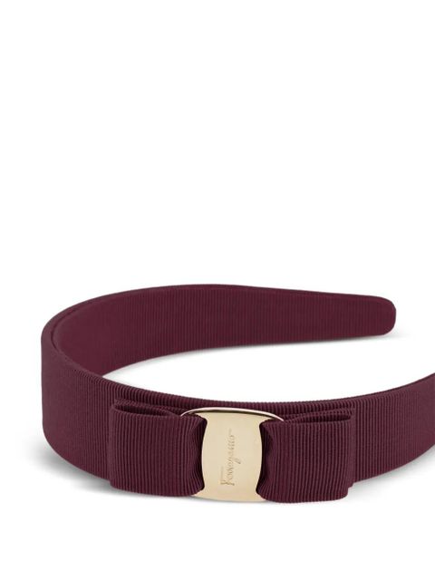 Ferragamo vara bow plaque headband - Purple - zdjęcie produktu nr 1