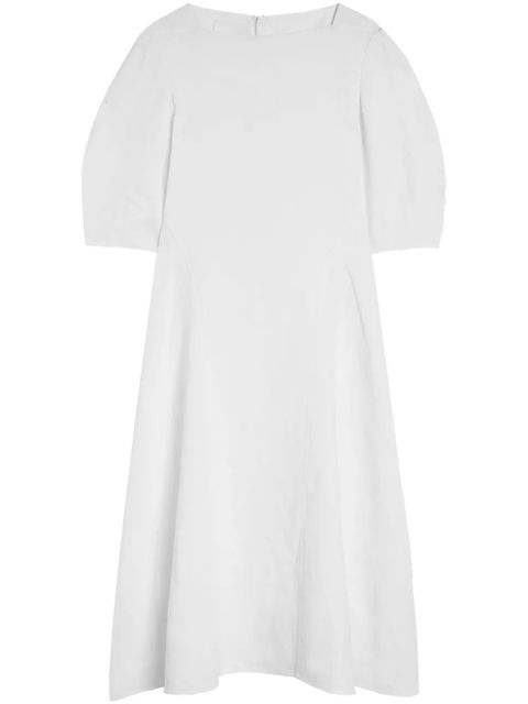 Jil Sander puff-sleeves dress - White - zdjęcie produktu nr 1