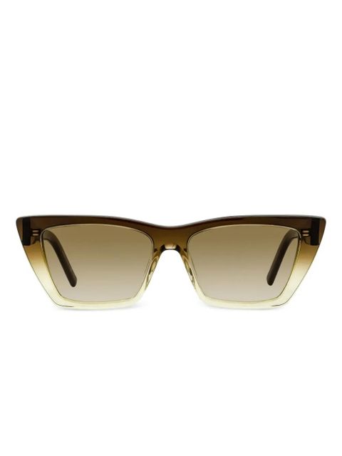 Saint Laurent Eyewear SL 276 Mica ombre rectangular sunglasses - Brown - zdjęcie produktu nr 1