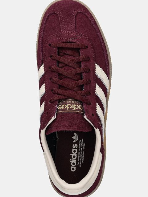 adidas Originals sneakersy zamszowe Handball Spezial damskie kolor bordowy JP8726