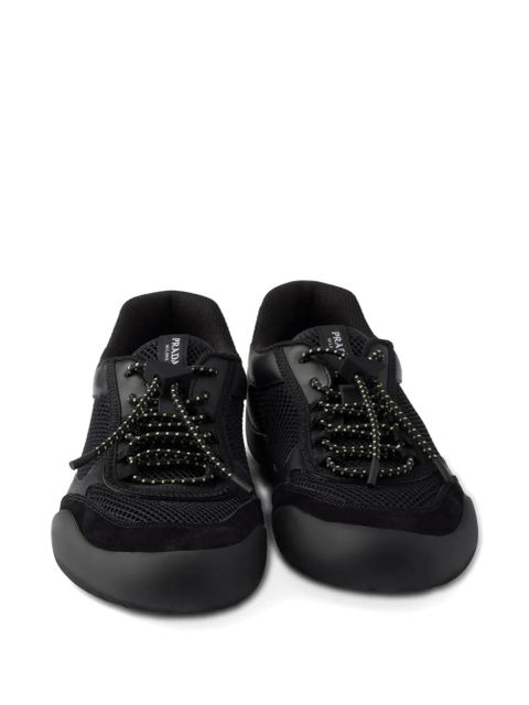 Prada Speedrock mesh panelled sneakers - Black