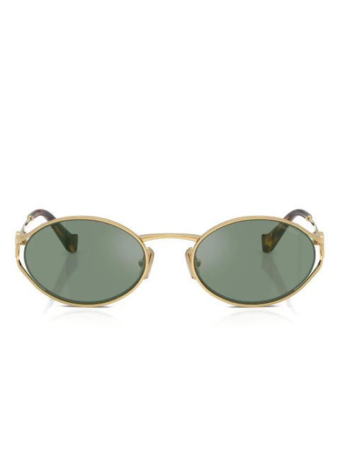Miu Miu Eyewear round-frame sunglasses - Gold