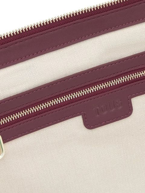 Tous torebka skórzana FOLD kolor bordowy 2002308621