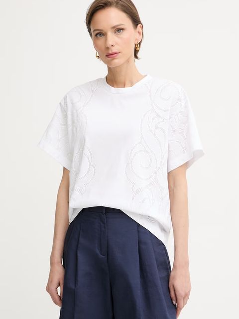 BOSS T-shirt damski z bawełną Elne2 - zdjęcie produktu nr 1