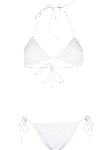 Oséree sequinned halter neck bikini set - White - zdjęcie produktu nr 1