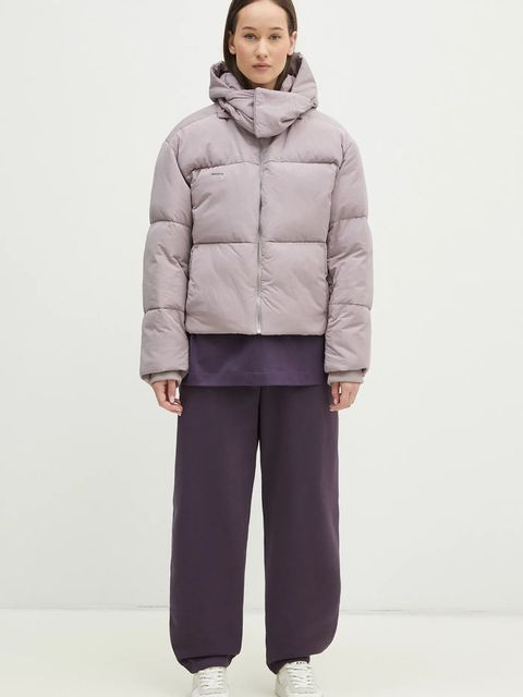Pangaia kurtka kolor fioletowy zimowa 10002298