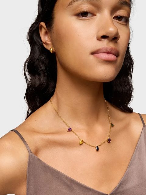 Tous naszyjnik ze srebra pokrytego złotem Color Lab 1004249200