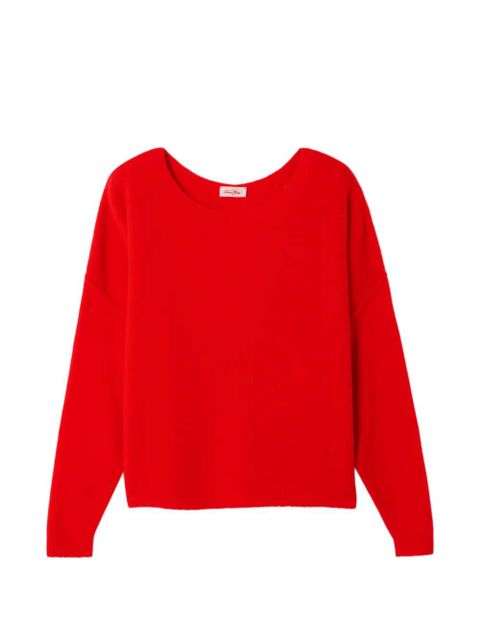 American Vintage long-sleeve boat-neck sweater - Red - zdjęcie produktu nr 1