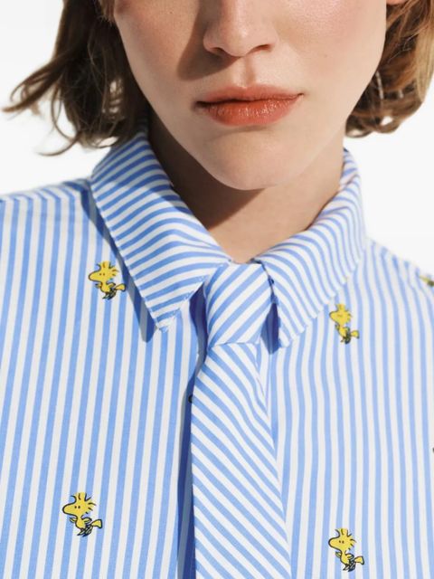 Essentiel Antwerp Peanuts™ Snoopy-print striped shirt - Blue