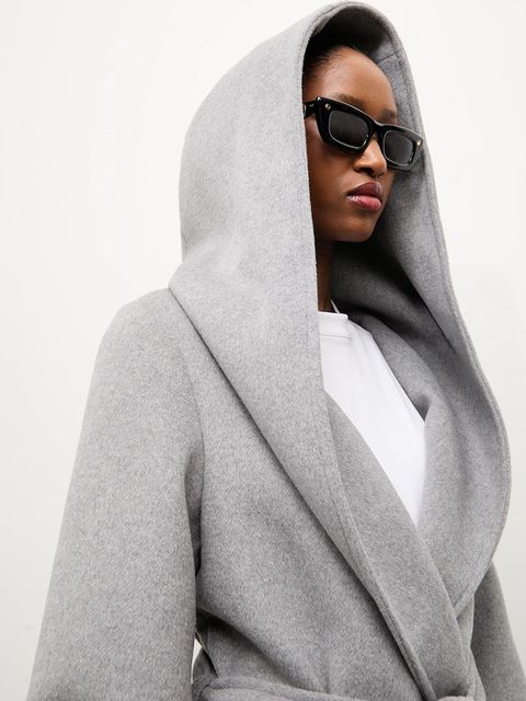 Answear.LAB płaszcz wełniany kolor szary