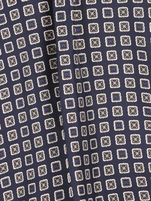 Max Mara buttoned pattern shirt - Blue