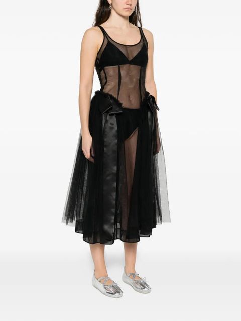 Simone Rocha bow midi dress - Black
