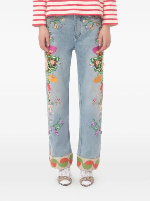 Valentino Garavani embroidered jeans - Blue - zdjęcie produktu nr 2