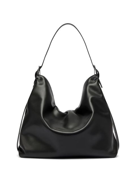 Diesel D-Line leather shoulder bag - Black