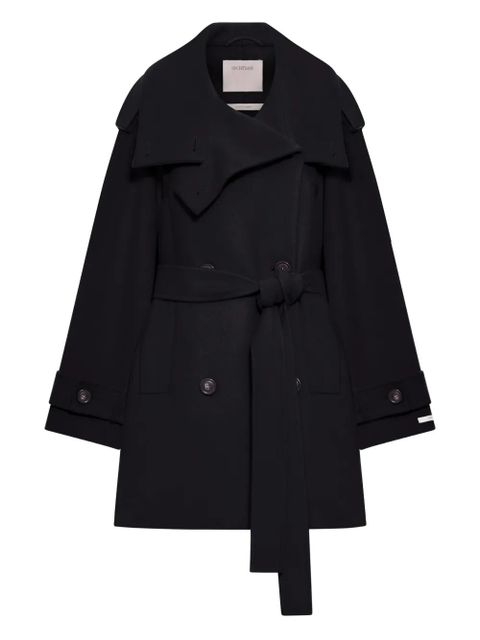 Sportmax belted wool coat - Black - zdjęcie produktu nr 1