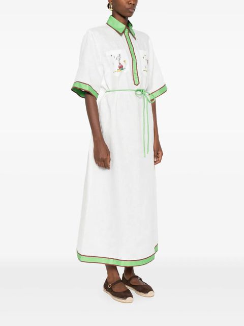 ALEMAIS linen dress - White