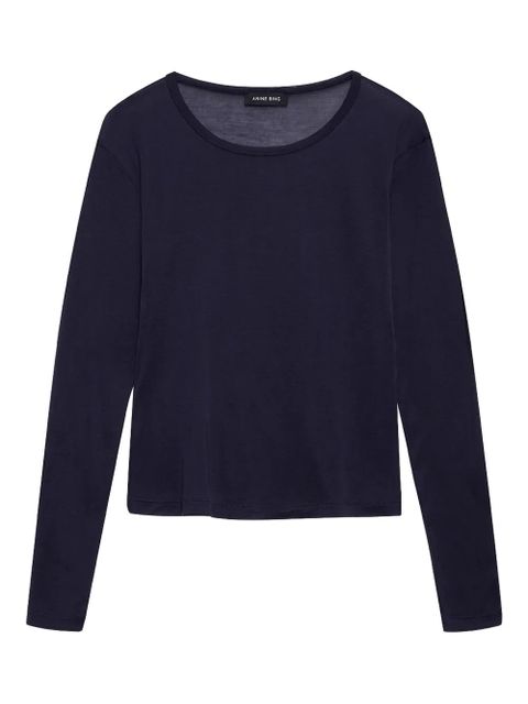 ANINE BING Sylvie long-sleeve T-shirt - Blue - zdjęcie produktu nr 1