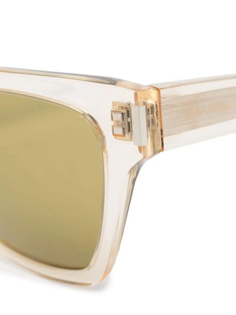 Saint Laurent Eyewear square-frame sunglasses - Yellow - zdjęcie produktu nr 2