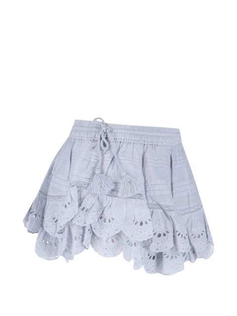 ISABEL MARANT Geana ruffled shorts - Blue