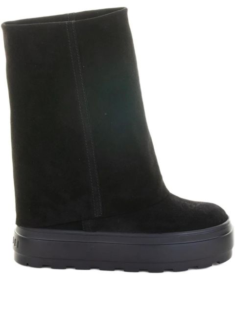 Casadei platform-sole suede boots - Black - zdjęcie produktu nr 1