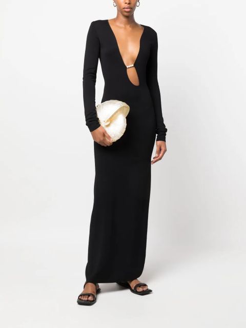 Cult Gaia Sirena shell clutch bag - Neutrals