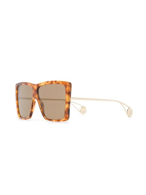 Gucci Eyewear oversized square frame sunglasses - Brown