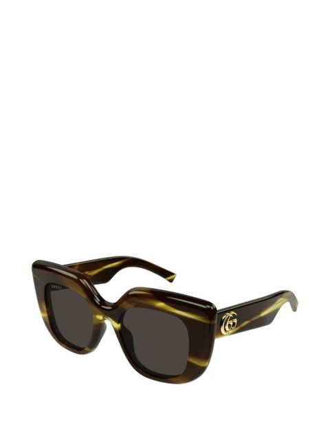 Gucci Eyewear cat-eye frame sunglasses - Brown - zdjęcie produktu nr 2