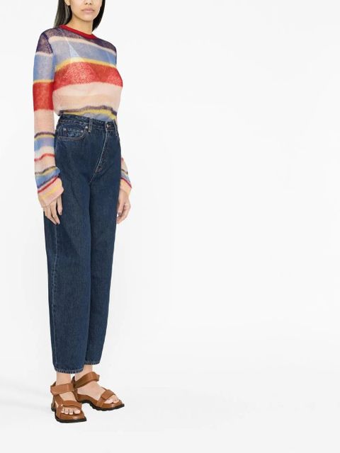 GANNI Stary high-waisted jeans - Blue