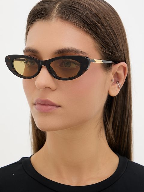 Bottega Veneta okulary przeciwsłoneczne kocie oczy damskie - zdjęcie produktu nr 1