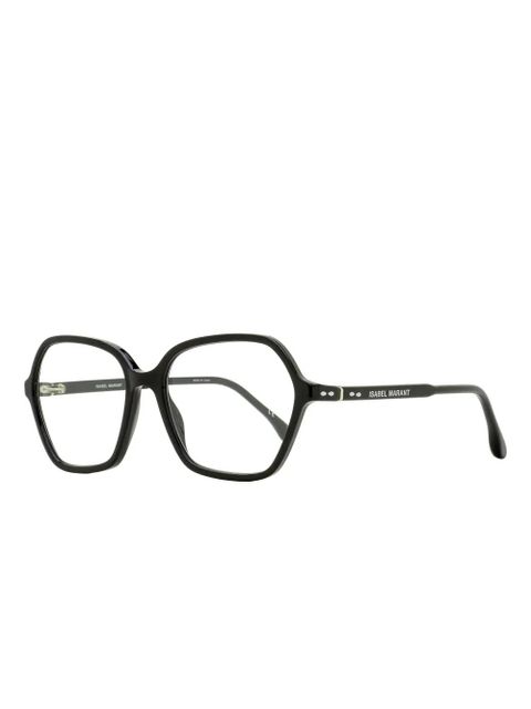 Isabel Marant Eyewear geometric-frame glasses - Black - zdjęcie produktu nr 2